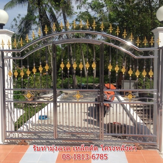 รับทำประตูรั้ว สแตนเลส พระประแดง ช่างนก - ช่างทำประตูสแตนเลสดัด พระประแดง